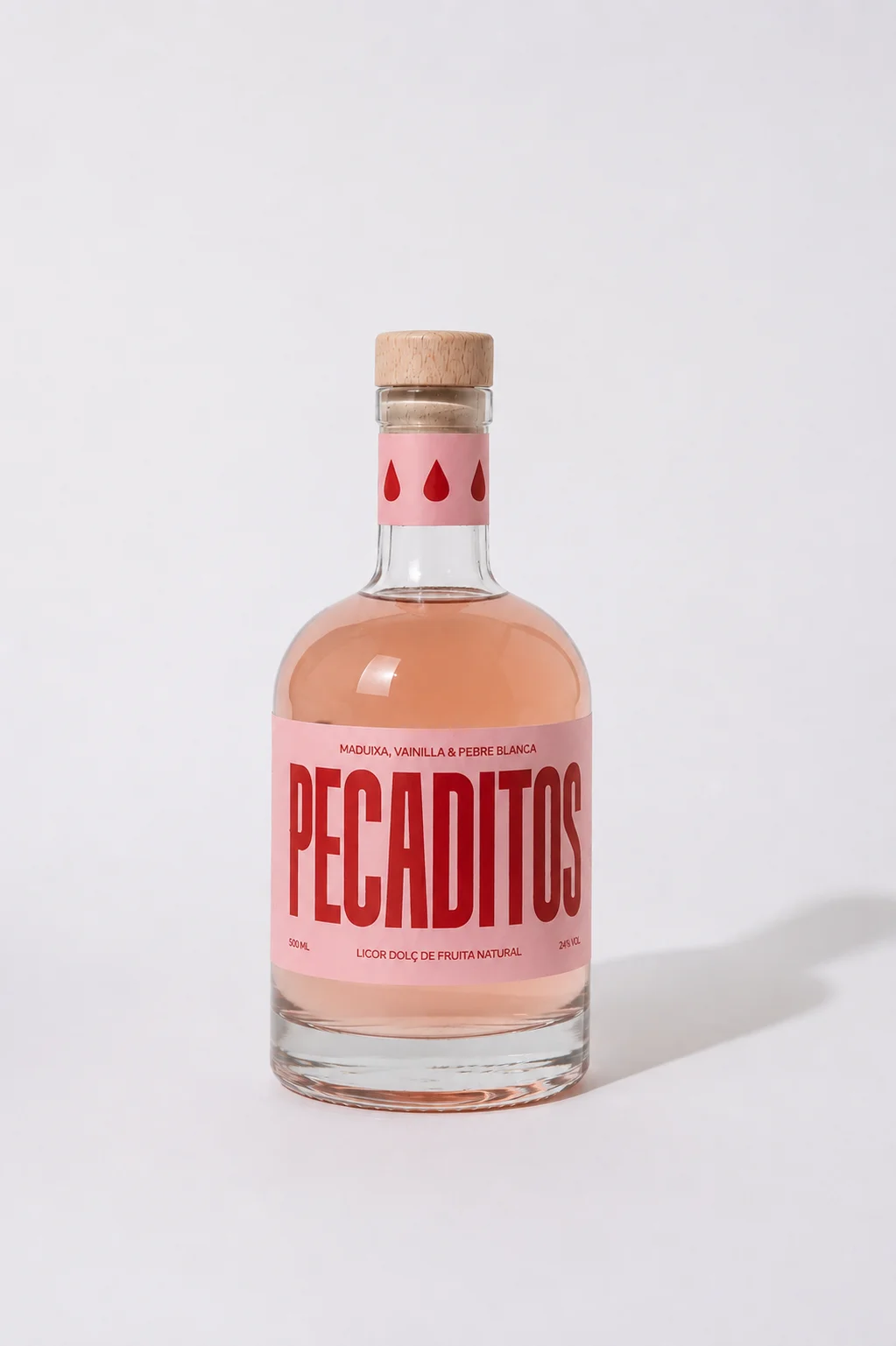 Ampolla de Pecaditos Pink Temptation, licor de maduixa, vainilla i pebre blanc
